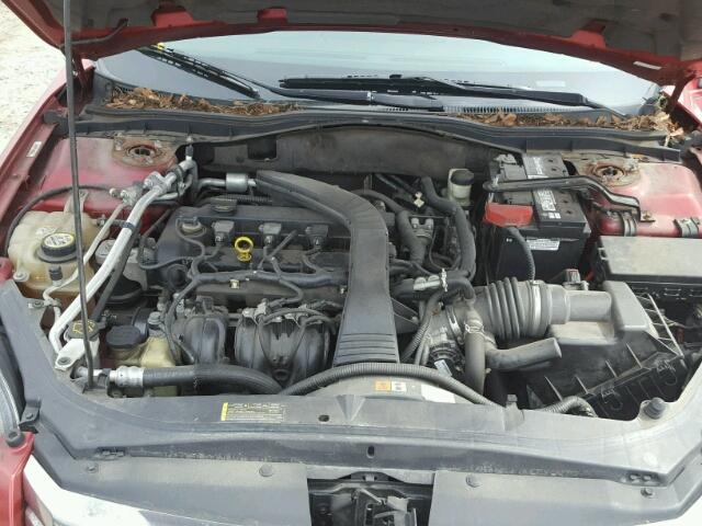 3FAHP07Z97R184566 - 2007 FORD FUSION SE RED photo 7