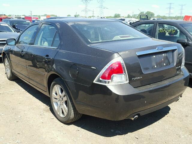 3FAFP08156R123066 - 2006 FORD FUSION SEL BLACK photo 3