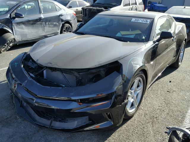 1G1FB1RX4H0133505 - 2017 CHEVROLET CAMARO LT BLACK photo 2