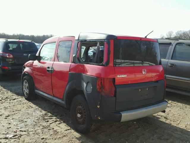 5J6YH28356L007257 - 2006 HONDA ELEMENT LX RED photo 3