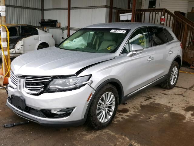 2LMPJ8KR9HBL45513 - 2017 LINCOLN MKX SELECT SILVER photo 2