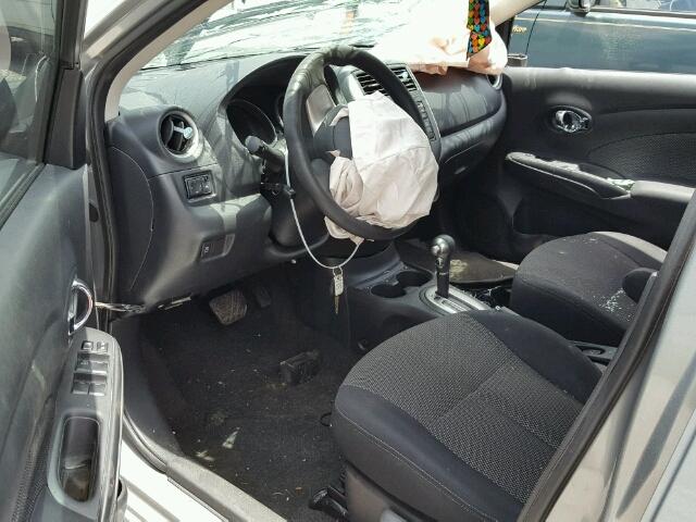 3N1CN7AP1EL847805 - 2014 NISSAN VERSA S/S SILVER photo 9