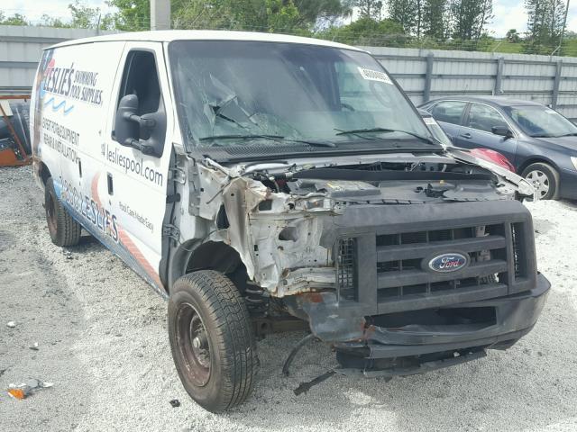 1FTNE1EW9BDA96068 - 2011 FORD ECONOLINE WHITE photo 1