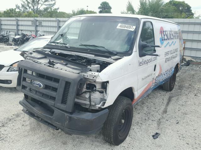 1FTNE1EW9BDA96068 - 2011 FORD ECONOLINE WHITE photo 2