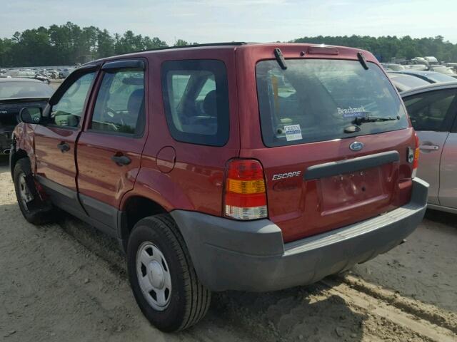 1FMYU02174DA18891 - 2004 FORD ESCAPE XLS RED photo 3