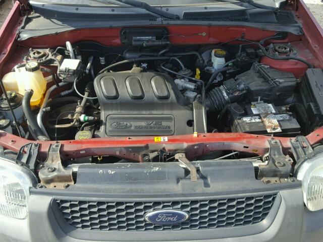 1FMYU02174DA18891 - 2004 FORD ESCAPE XLS RED photo 7