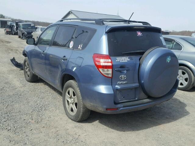 2T3ZF4DVXBW094423 - 2011 TOYOTA RAV4 BLUE photo 3