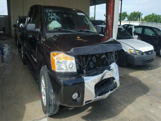 1N6AA0ED7AN324478 - 2010 NISSAN TITAN XE/S BLUE photo 1