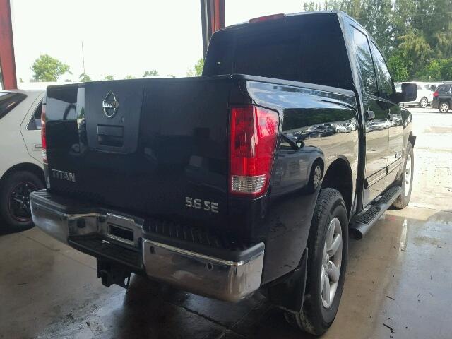 1N6AA0ED7AN324478 - 2010 NISSAN TITAN XE/S BLUE photo 4