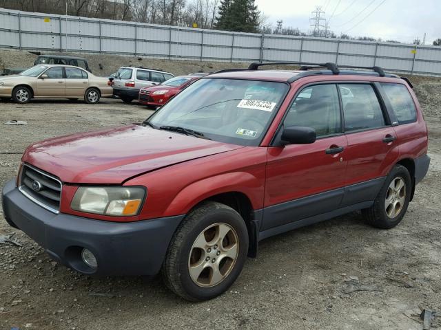 JF1SG63604H707247 - 2004 SUBARU FORESTER 2 RED photo 2