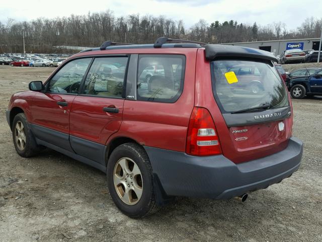 JF1SG63604H707247 - 2004 SUBARU FORESTER 2 RED photo 3