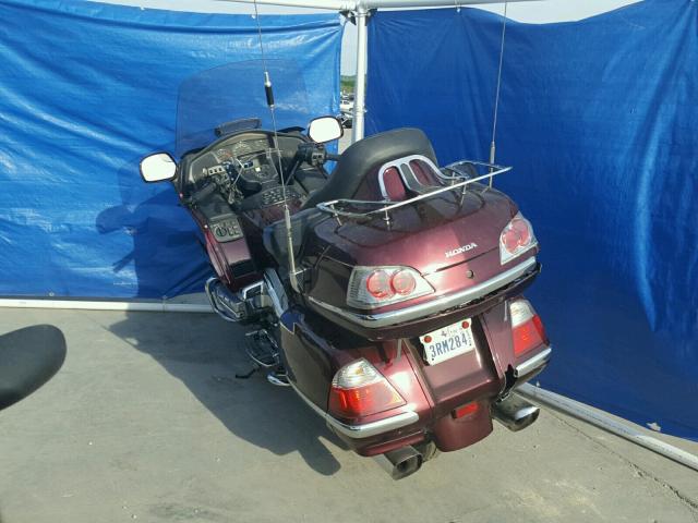 1HFSC47F27A602720 - 2007 HONDA GL1800 BURGUNDY photo 3