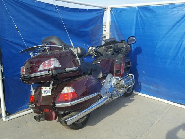 1HFSC47F27A602720 - 2007 HONDA GL1800 BURGUNDY photo 4