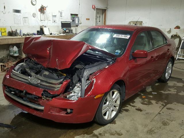 3FAHP08167R226877 - 2007 FORD FUSION SEL RED photo 2