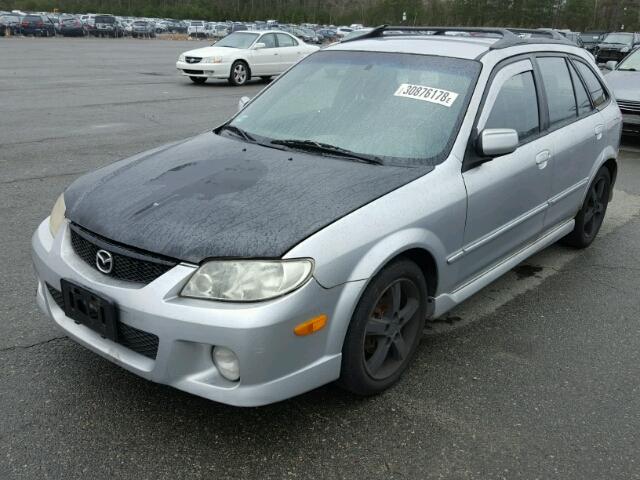 JM1BJ245X21569460 - 2002 MAZDA PROTEGE PR GRAY photo 2