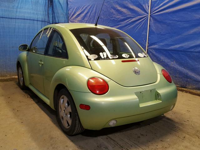 3VWCK21C12M453228 - 2002 VOLKSWAGEN NEW BEETLE GREEN photo 3