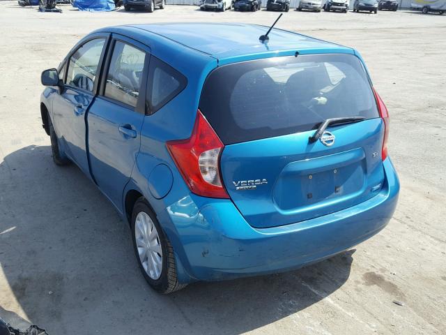 3N1CE2CP5EL378475 - 2014 NISSAN VERSA NOTE TEAL photo 3