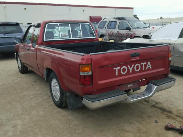 JT4RN93P8N5050189 - 1992 TOYOTA PICKUP 1/2 RED photo 3