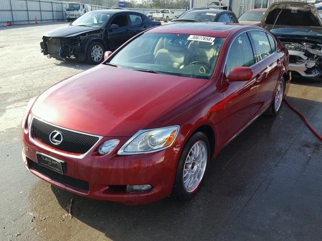 JTHCH96SX60019181 - 2006 LEXUS GS GENERAT RED photo 2