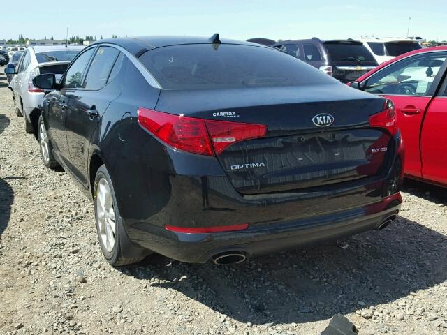 5XXGN4A76DG160309 - 2013 KIA OPTIMA EX BLACK photo 3