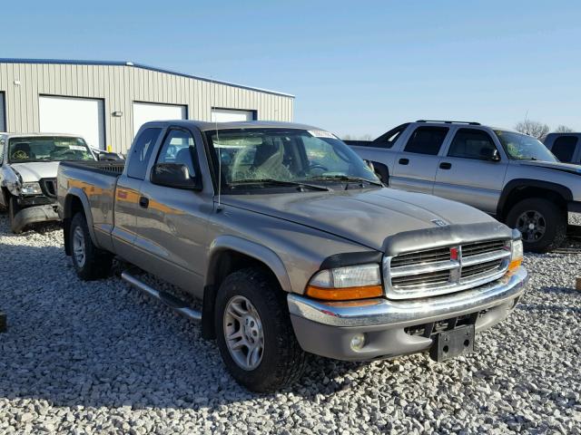 1D7HL42X43S188385 - 2003 DODGE DAKOTA SLT TAN photo 1