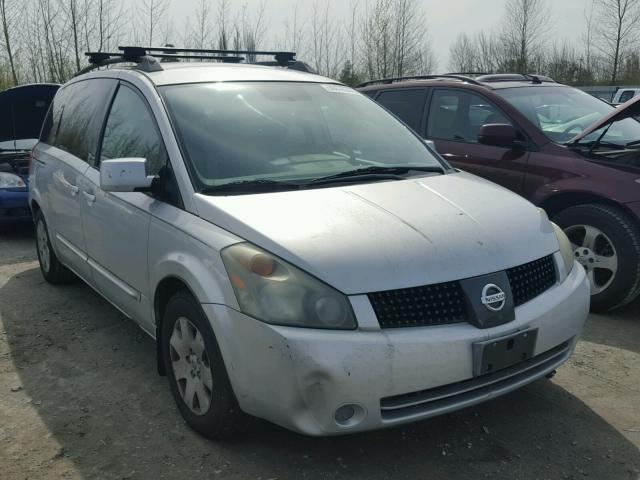 5N1BV28U95N136890 - 2005 NISSAN QUEST S SILVER photo 1