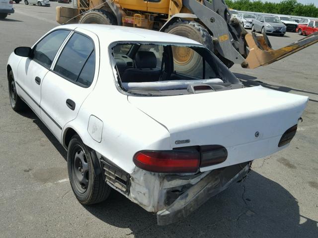 1Y1SK526XTZ016123 - 1996 GEO PRIZM BASE WHITE photo 3