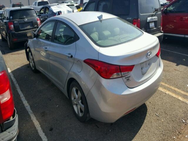 5NPDH4AE6CH073506 - 2012 HYUNDAI ELANTRA GL SILVER photo 3