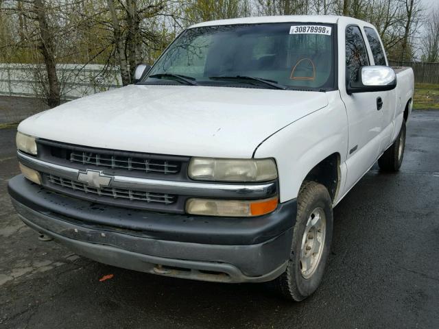 2GCEK19T0X1172756 - 1999 CHEVROLET SILVERADO WHITE photo 2