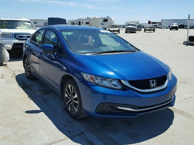 19XFB2F88FE005556 - 2015 HONDA CIVIC EX BLUE photo 1