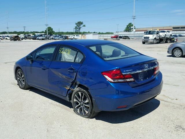 19XFB2F88FE005556 - 2015 HONDA CIVIC EX BLUE photo 3