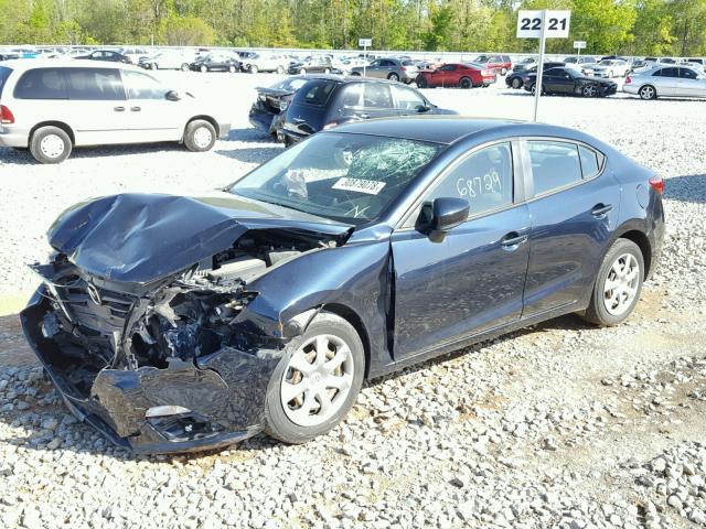 JM1BM1U74E1169045 - 2014 MAZDA 3 SPORT BLUE photo 2