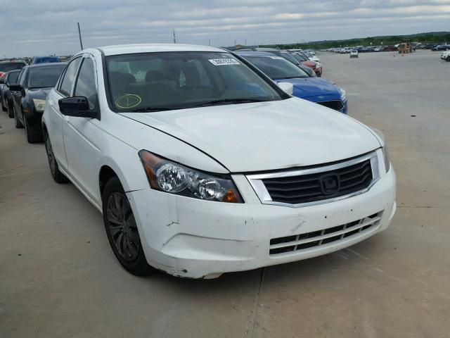 JHMCP26329C015504 - 2009 HONDA ACCORD LX WHITE photo 1