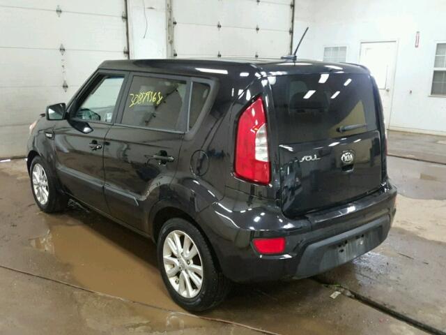 KNDJT2A54D7615617 - 2013 KIA SOUL BLACK photo 3