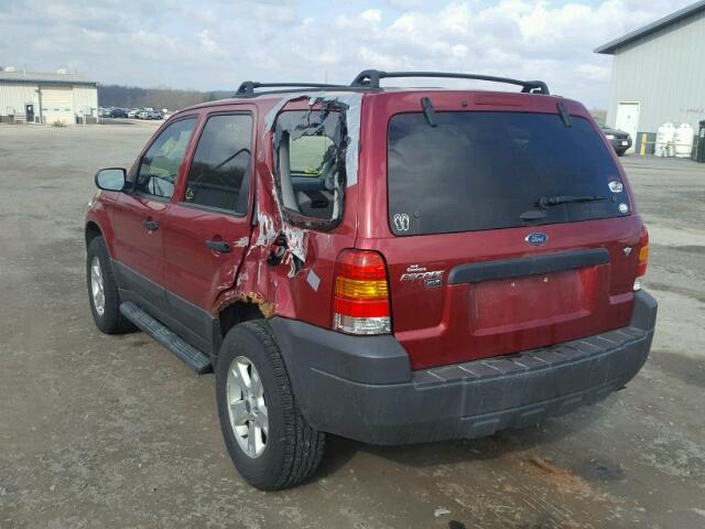 1FMYU93196KB87909 - 2006 FORD ESCAPE XLT RED photo 3