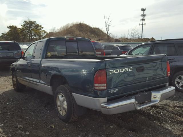 1B7GL23X0VS202715 - 1997 DODGE DAKOTA GREEN photo 3