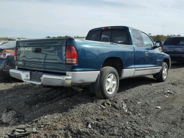 1B7GL23X0VS202715 - 1997 DODGE DAKOTA GREEN photo 4