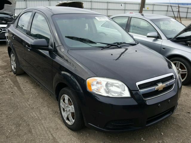 KL1TD5DE6AB093415 - 2010 CHEVROLET AVEO LS BLACK photo 1