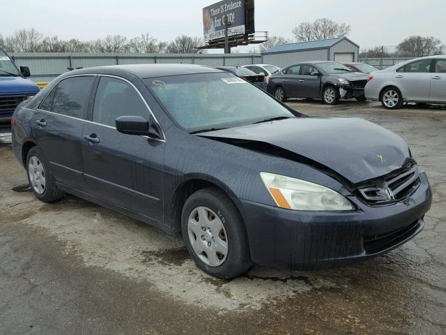 1HGCM56455A191216 - 2005 HONDA ACCORD LX GRAY photo 1