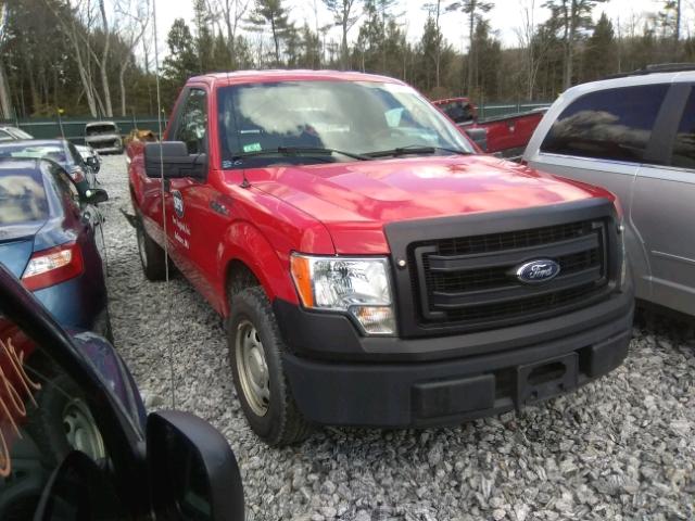 1FTMF1CM4DKE31732 - 2013 FORD F150 RED photo 1