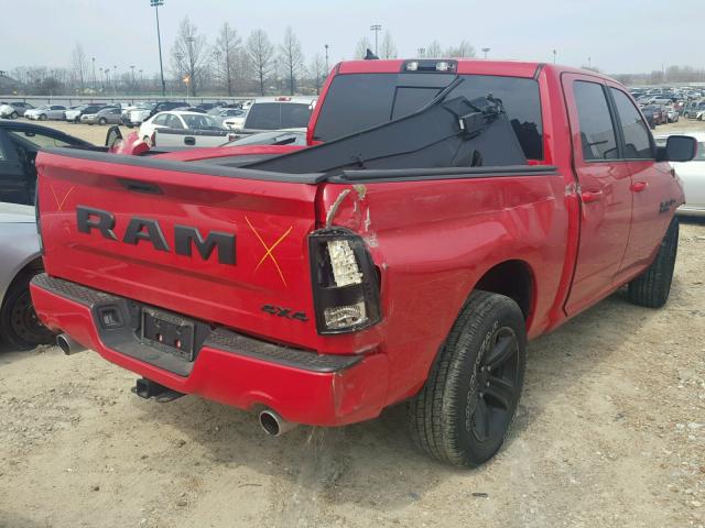 1C6RR7MT8HS728022 - 2017 RAM 1500 SPORT RED photo 4