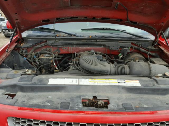 2FTRX08W9XCA65525 - 1999 FORD F150 RED photo 7