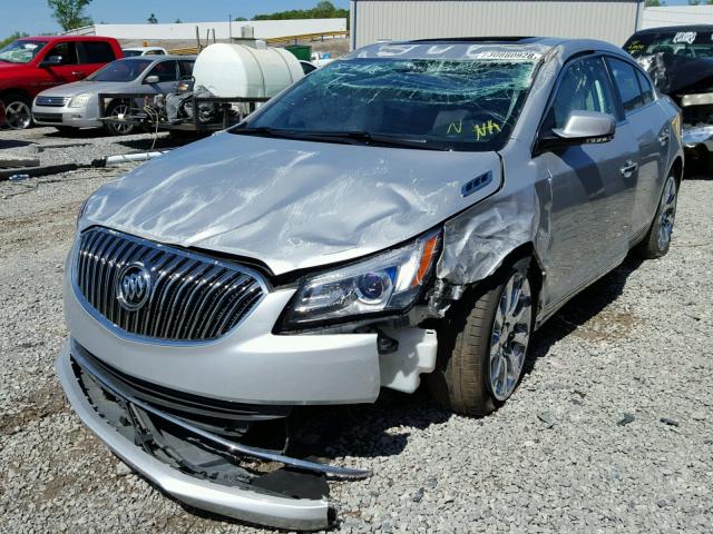 1G4GB5G3XEF111922 - 2014 BUICK LACROSSE SILVER photo 2