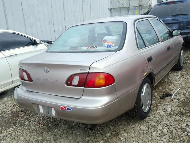 1NXBR12E0YZ355344 - 2000 TOYOTA COROLLA VE BEIGE photo 4