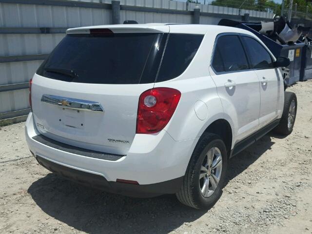 1GNALAEK5FZ121677 - 2015 CHEVROLET EQUINOX LS WHITE photo 4