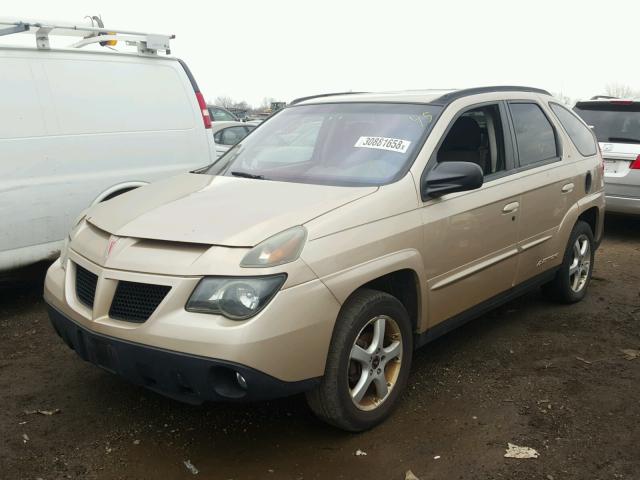 3G7DA03E04S507225 - 2004 PONTIAC AZTEK GOLD photo 2