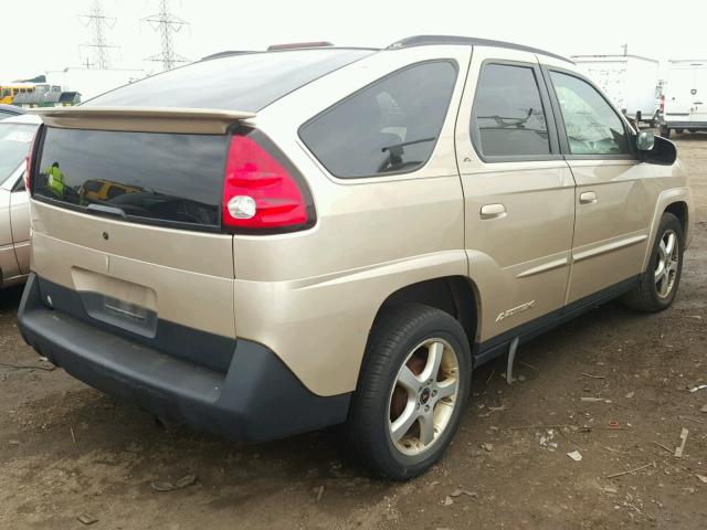 3G7DA03E04S507225 - 2004 PONTIAC AZTEK GOLD photo 4