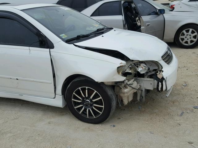 1NXBR32E16Z693604 - 2006 TOYOTA COROLLA CE WHITE photo 9