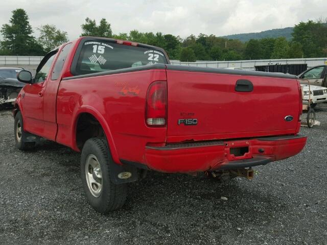 1FTRX18W9YNA98185 - 2000 FORD F150 RED photo 3