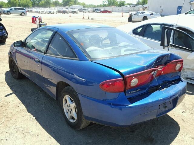 1G1JC12F647144970 - 2004 CHEVROLET CAVALIER BLUE photo 3